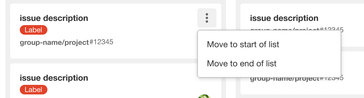 Move cards on a board to the top or bottom of lists